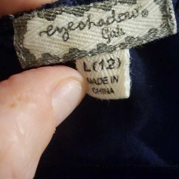 Guc eyeshadow girls cold shoulder top super soft and flowy sz L - Picture 4 of 4